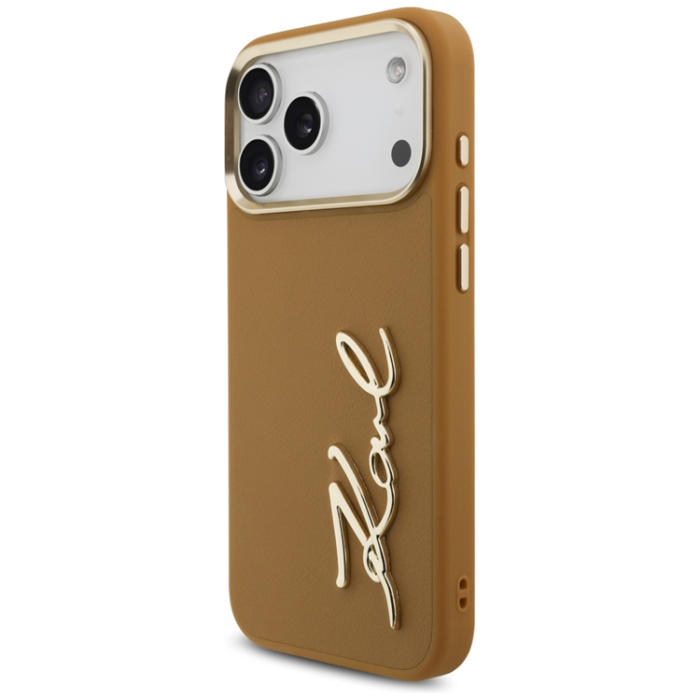 KARL LAGERFELD - Karl Lagerfeld Mobilskal till iPhone 17 Pro Max Script Logo - Brun