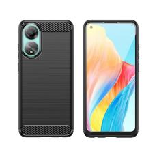 OEM - Oppo A78 4G Mobilskal Carbon Silikon - Svart