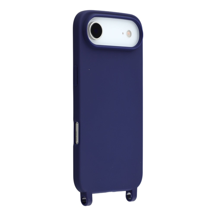 A-One Brand - iPhone 17 Air Mobilskal TPU Shockproof med Lanyard - Mörkblå
