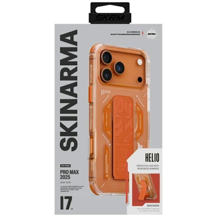 Skinarma - Skinarma iPhone 17 Pro Max Mobilskal MagSafe Helio - Orange