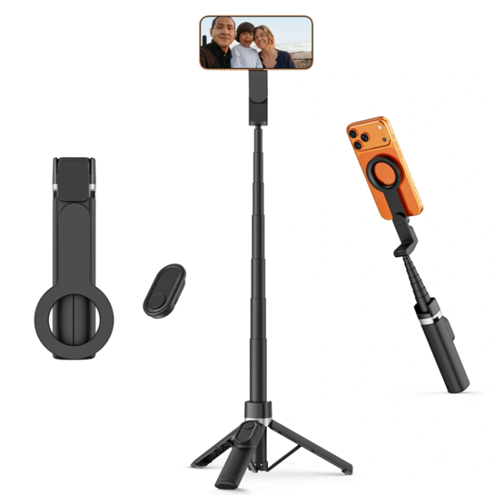 Tech-Protect - Tech-Protect Trådlös Selfie Stick Tripod Magsafe L11S - Svart