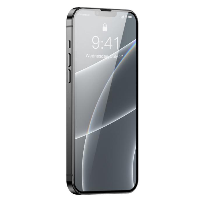UTGATT5 - Baseus Porcelain Härdat Glas iPhone 13 mini - Svart