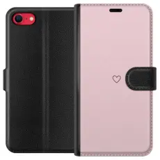 Gustaf - Pl&aring;nboksfodral till Apple iPhone 8 med Litet Hj&auml;rta