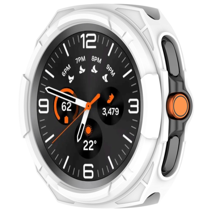 A-One Brand - Galaxy Watch 8 Classic (46mm) Skal Hollow Design - Vit