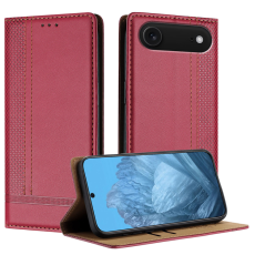A-One Brand - iPhone 17 Air Plånboksfodral L Shaped Grid Pattern - Röd