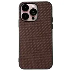 OEM - iPhone 14 Pro Max Skal Carbon Fiber - Brun