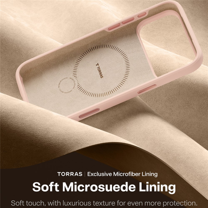 Torras - TORRAS iPhone 17 Pro Mobilskal MagSafe Ostand Q Pro - Rosa