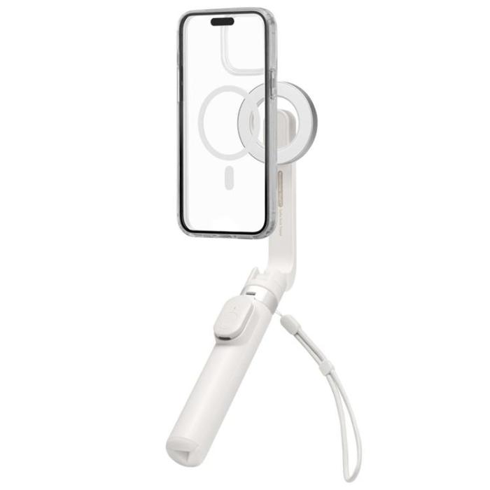 Spigen - Spigen Magsafe Selfiestick Bluetooth Tripod S571W - Dune Beige