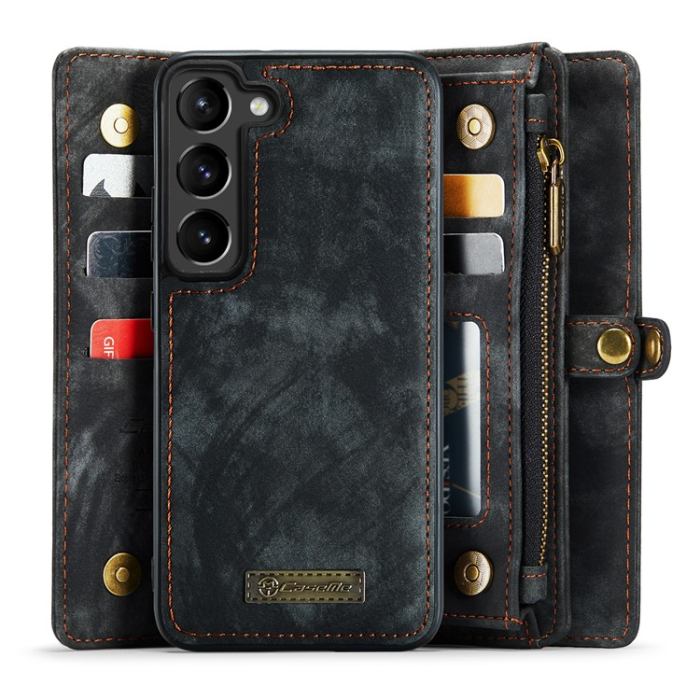 Caseme - Caseme Galaxy S23 Plånboksfodral Detachable - Svart