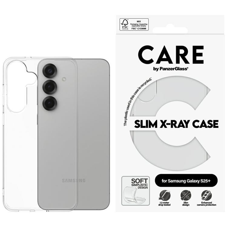 CARE By PanzerGlass Galaxy S25 Plus Mobilskal Fashion X-Ray - Clear | 2353 | AlltMobil
