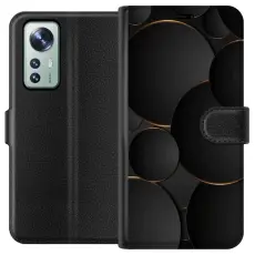 Gustaf - Pl&aring;nboksfodral till Xiaomi 12 med Lyxig Cirklar