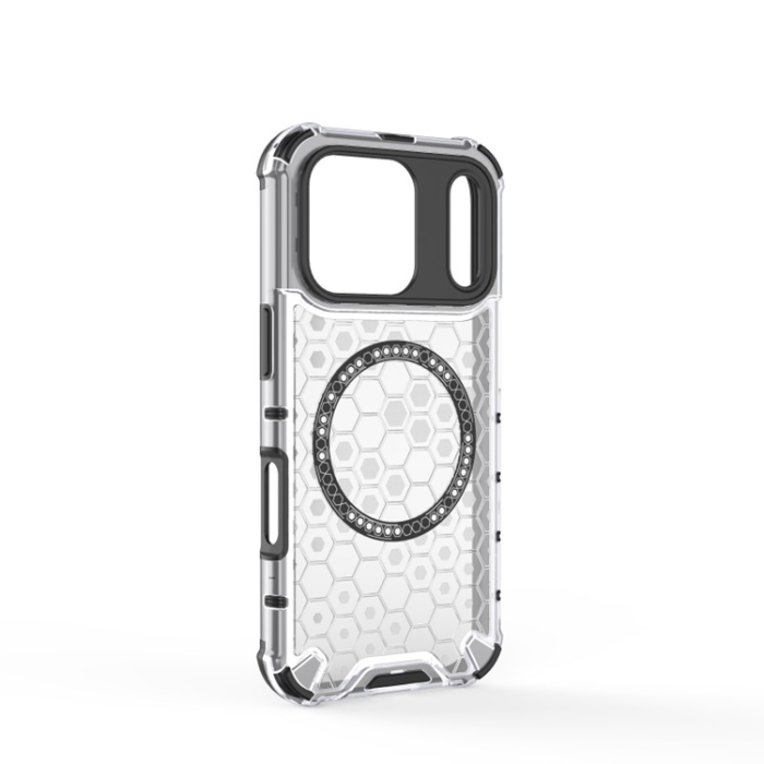 WANLONFENG - WANLONFENG iPhone 17 Pro Mobilskal Magsafe med Härdat Glas