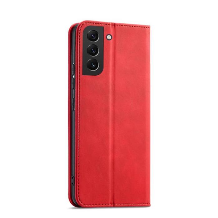 OEM - Galaxy S23 Ultra Plånboksfodral Magnet Fancy - Röd