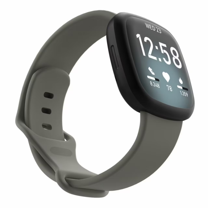A-One Brand - Fitbit Versa 3/Sens Armband Silikon - Grå