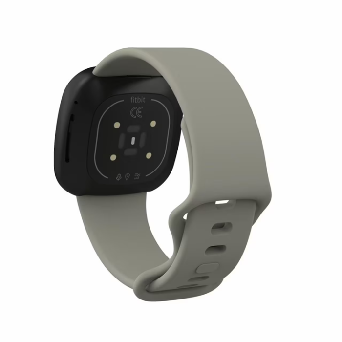 A-One Brand - Fitbit Versa 3/Sens Armband Silikon - Grå