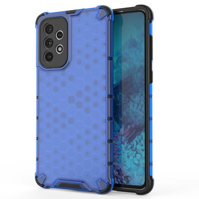 OEM - Galaxy A73 Skal Honeycomb Armored - Blå