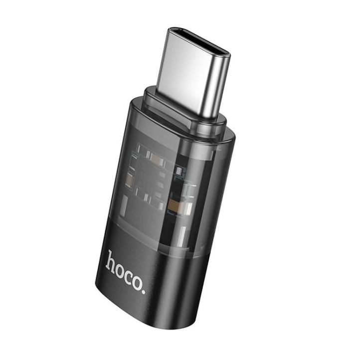 Hoco - Hoco USB-C Till Lightning Adapter UA36D - Svart