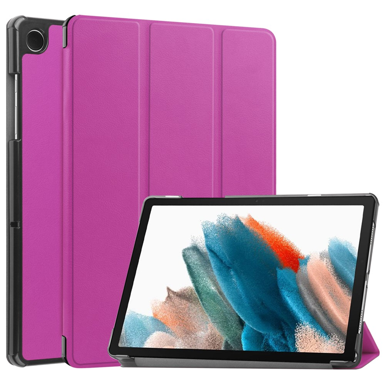 Galaxy Tab A9 Plus Fodral Tri-Fold KonstLäder - Lila (Lila) | 2353 | AlltMobil