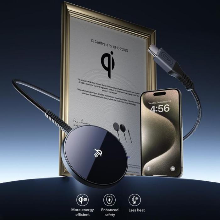 ESR - ESR Qi2 Magsafe Trådlös Laddare 15W Halolock Mini Magnetic