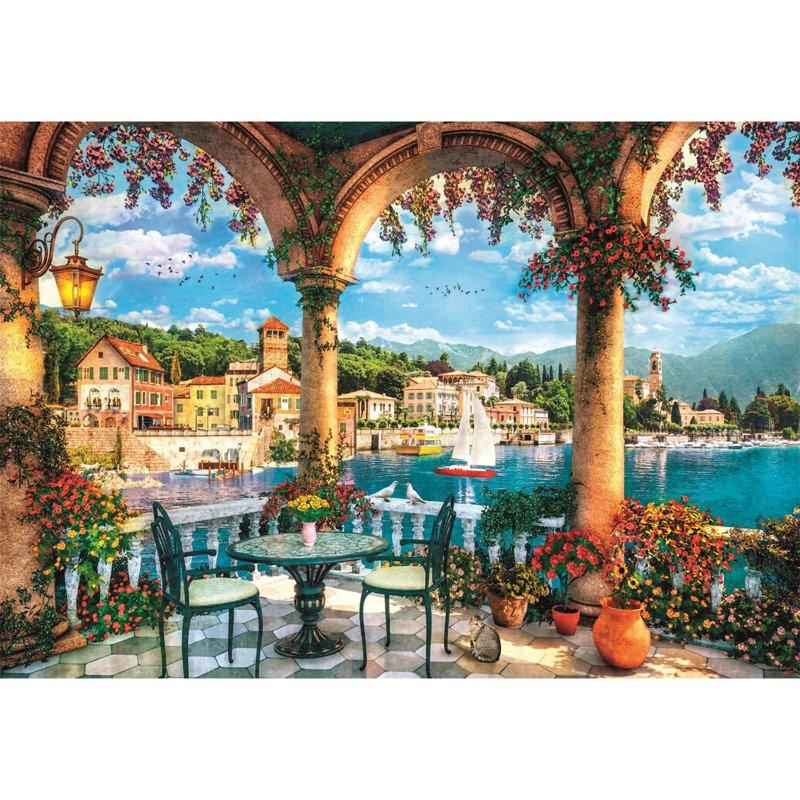 CLEMENTONI Pussel 1000 Pcs CB High Quality Collection Balcony View Of Lake Como