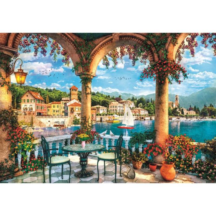 CLEMENTONI - CLEMENTONI Pussel 1000 Pcs CB High Quality Collection Balcony View Of Lake Como