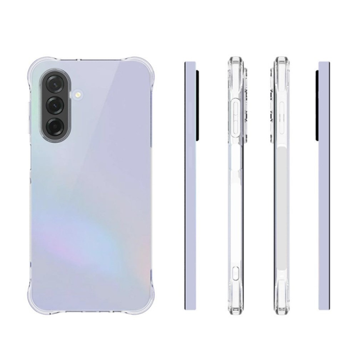 WANLONFENG - WANLONFENG Galaxy A17 Mobilskal med Härdat Glas WL - Clear