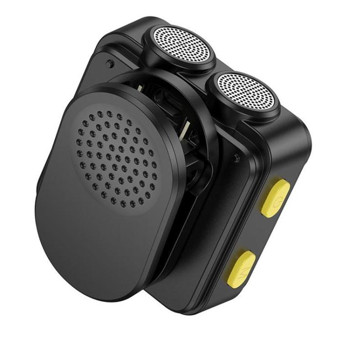 Hoco - Hoco [2 st] Trådlös Lavaliermikrofon Lightning / Typ C L17 - Svart