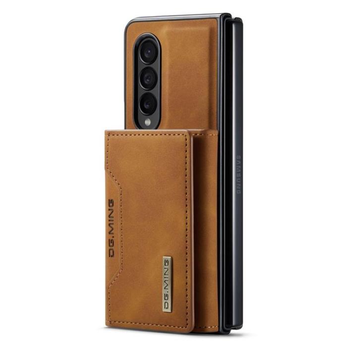 DG.MING - DG.MING Galaxy Z Fold 4 Plånboksfodral M2 Magnetic Kickstand - Brun