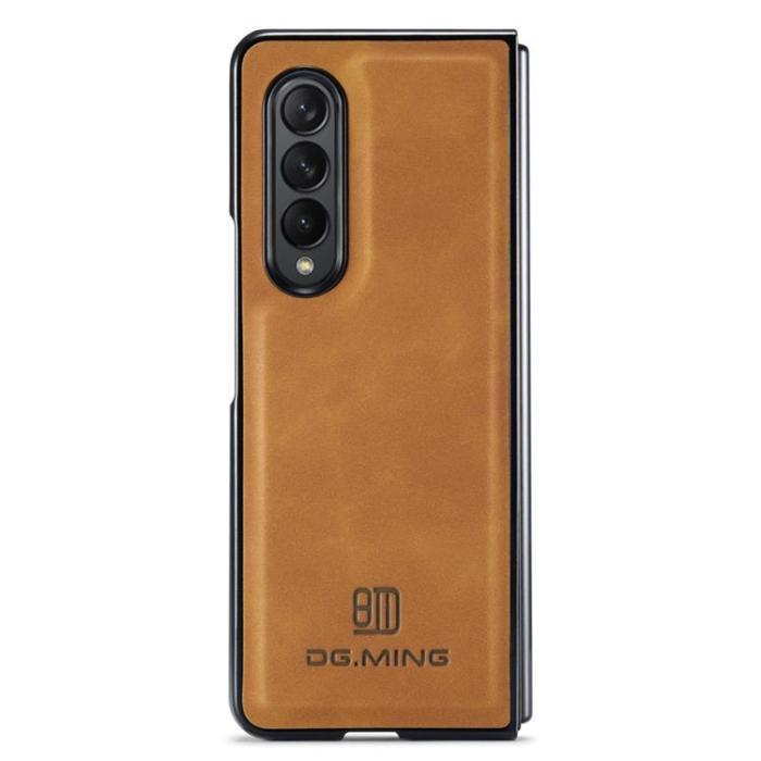DG.MING - DG.MING Galaxy Z Fold 4 Plånboksfodral M2 Magnetic Kickstand - Brun