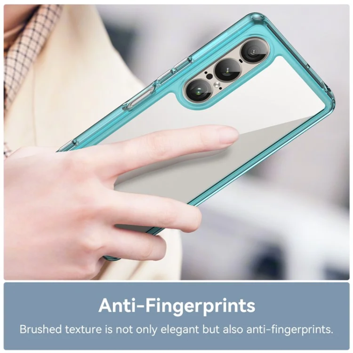 OEM - Sony Xperia 1 VII Mobilskal Acrylic TPU - Transparent Blå