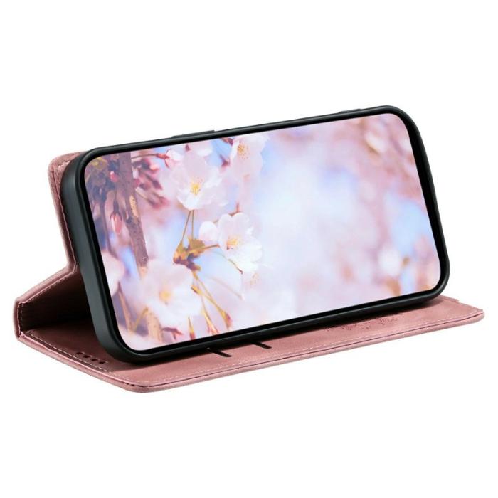 OEM - Samsung Galaxy S26 Plånboksfodral Magnetisk Stängning Konstläder Roséguld