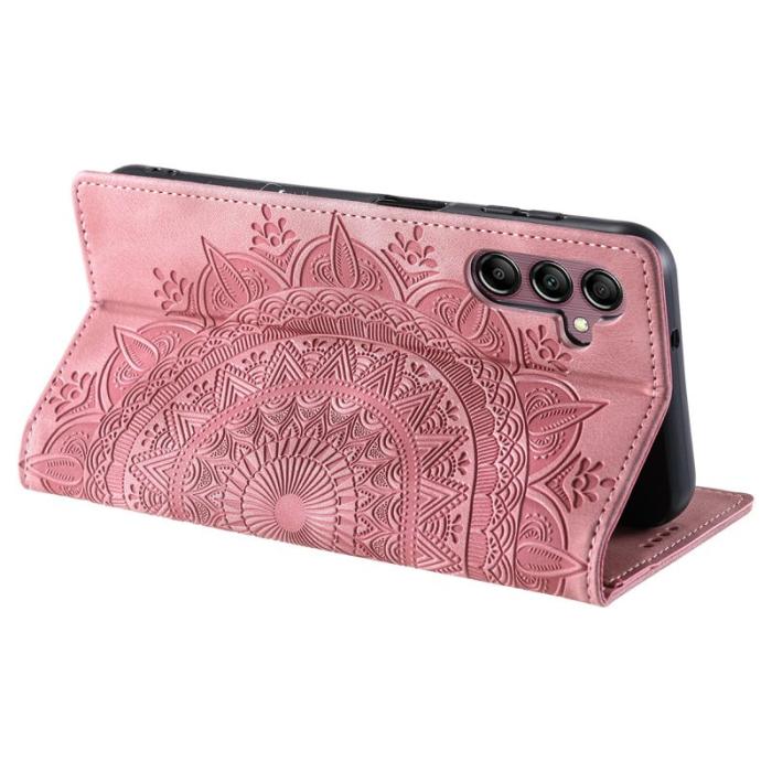 OEM - Samsung Galaxy S26 Plånboksfodral Magnetisk Stängning Konstläder Roséguld