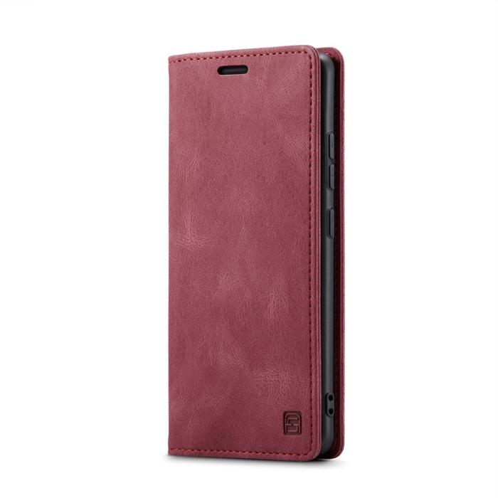 AUTSPACE - AUTSPACE Samsung Galaxy A56 5G Wallet Fodral KonstLäder - Röd