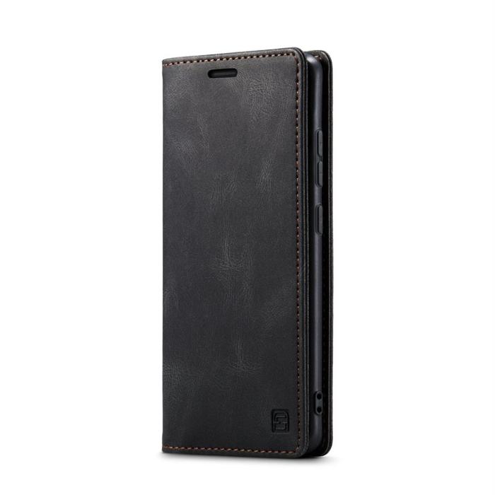 AUTSPACE - AUTSPACE Samsung Galaxy A56 5G Wallet Fodral KonstLäder - Svart