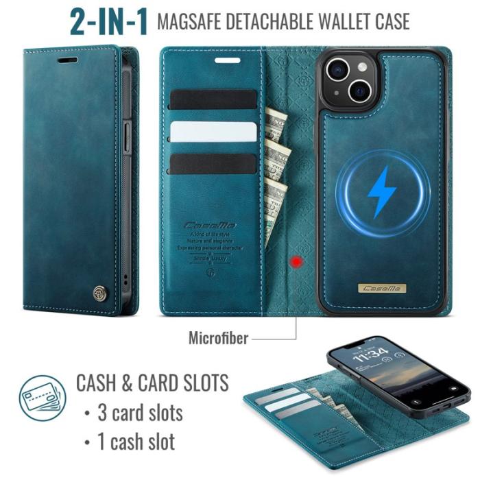 Caseme - CASEME C49 iPhone 13 Fodral MagSafe RFID-Skydd Grön