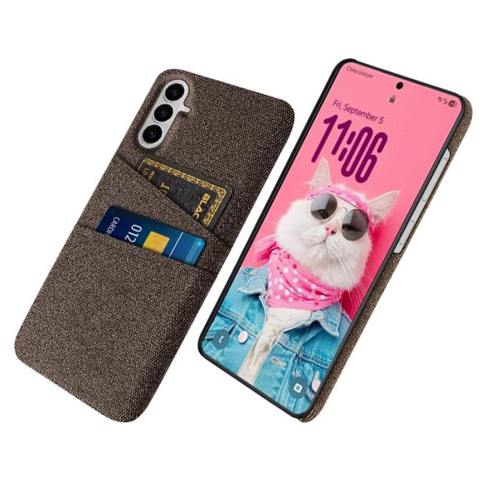 OEM - Mobilskal till Samsung Galaxy S26 / S26 Pro Kläde + Hård PC - Brun