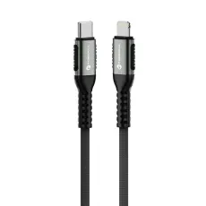 Forcell - Forcell USB-C - Lightning 27W 3A Kabel 0.5m PD Cafule Svart