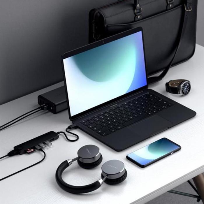 Satechi - Satechi USB-C MultiPort Ethernet, HDMI, USB 3.0 portar samt kortläsare