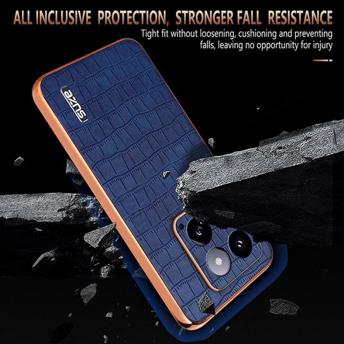 AZNS - AZNS Xiaomi 14 Fodral KonstLäder Krokodilmönster - Svart
