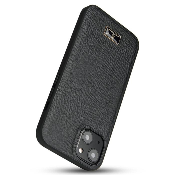 FIERRE SHANN - FIERRE SHANN iPhone 14 Plus Fodral KonstLäder - Elefantmönster