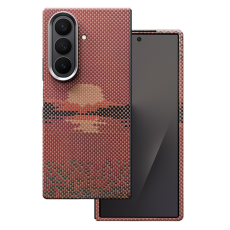 A-One Brand - Galaxy Z Fold 7 Mobilskal MagSafe Kevlar - Sun Röd