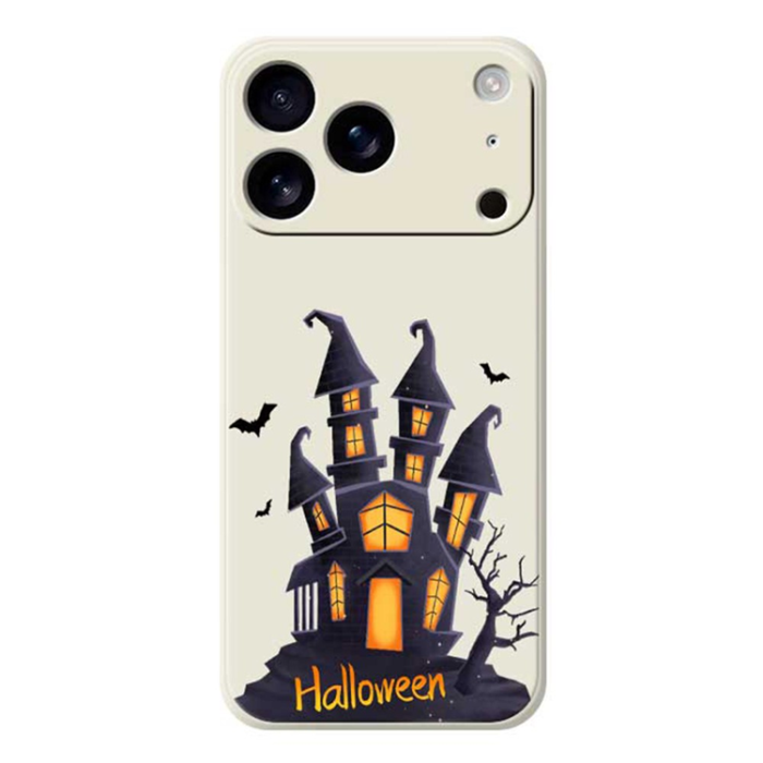 A-One Brand - iPhone 17 Pro Max Mobilskal med Halloween Castle TPU - Beige