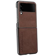 X-Level - X-LEVEL Bojue-3 Mobilskal f&ouml;r Samsung Galaxy Z Flip3 5G - Brun