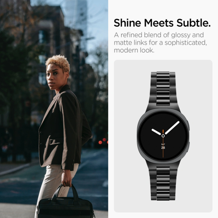 Spigen - Spigen Armband För Galaxy Watch 8/8 Classic/9 (40/44/46mm) Modern Fit - Svart