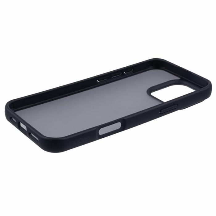 X-Level - X-LEVEL iPhone 16 Pro Fodral Akryl TPU Gummi Stöttålig Svart