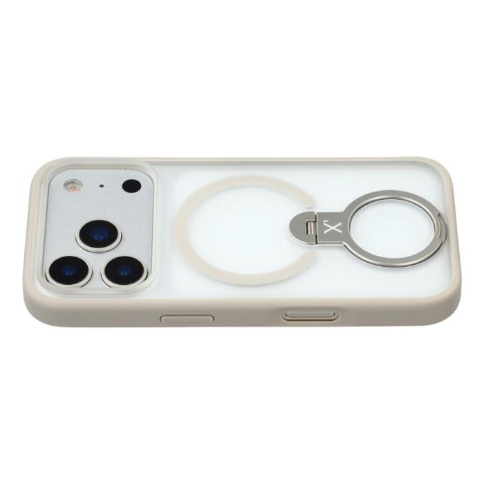 X-Level - X-LEVEL Mobilskal till iPhone 17 Pro med Rotera Kickstand - Grå