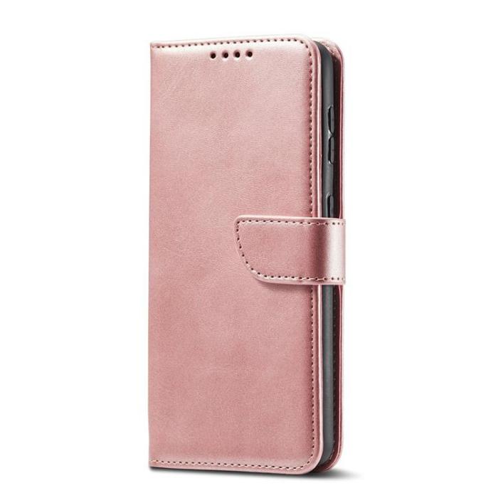 UTGATT1 - Galaxy S21 FE Plånboksfodral Magnet Elegant - Rosa