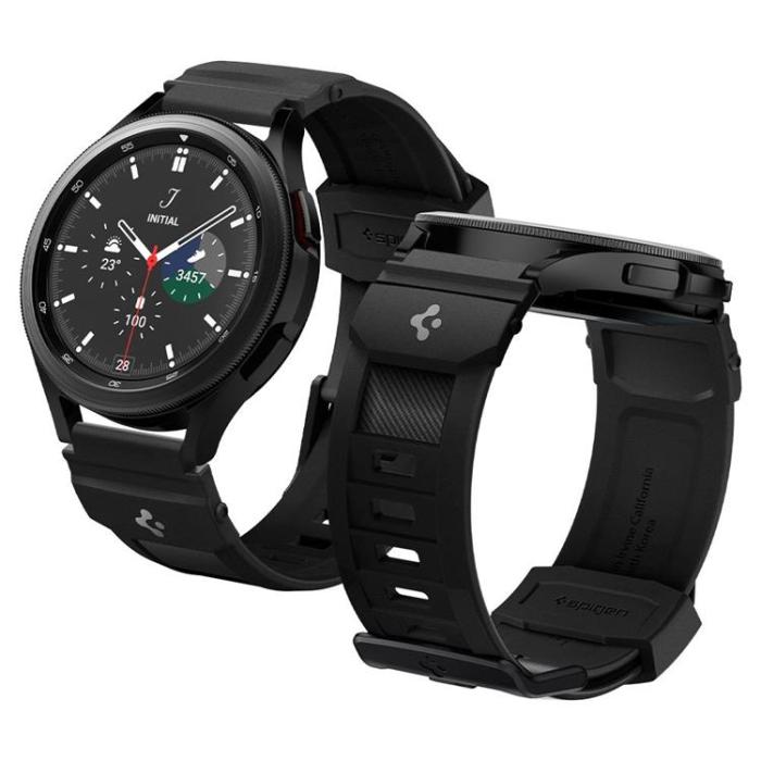 UTGATT5 - Spigen Rugged Band Galaxy 4/4 Classic / Active 2 / Huawei Gt 2 42 mm - Svart