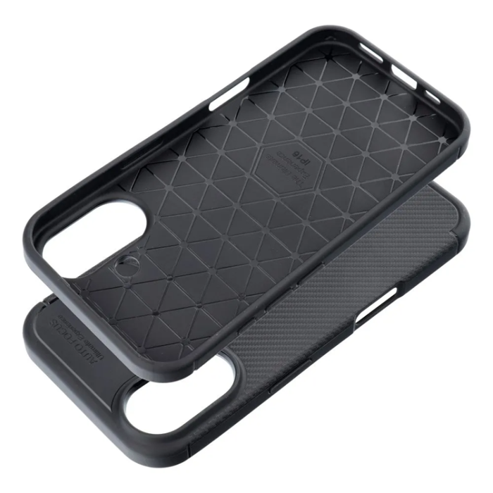 OEM - iPhone 16 Plus Mobilskal Carbon Premium - Svart