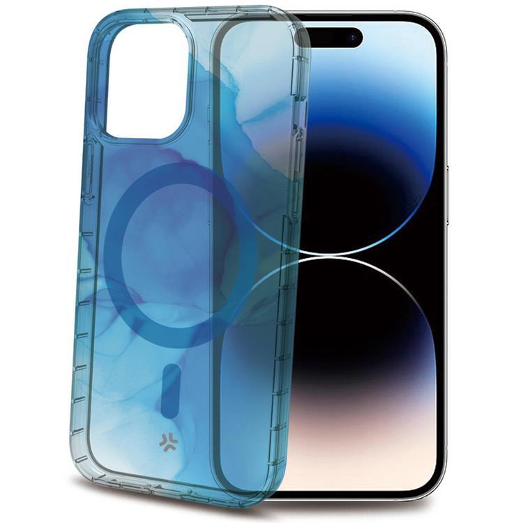 Celly iPhone 15 Pro Mobilskal Magsafe TPU - Blå | 2353 | AlltMobil